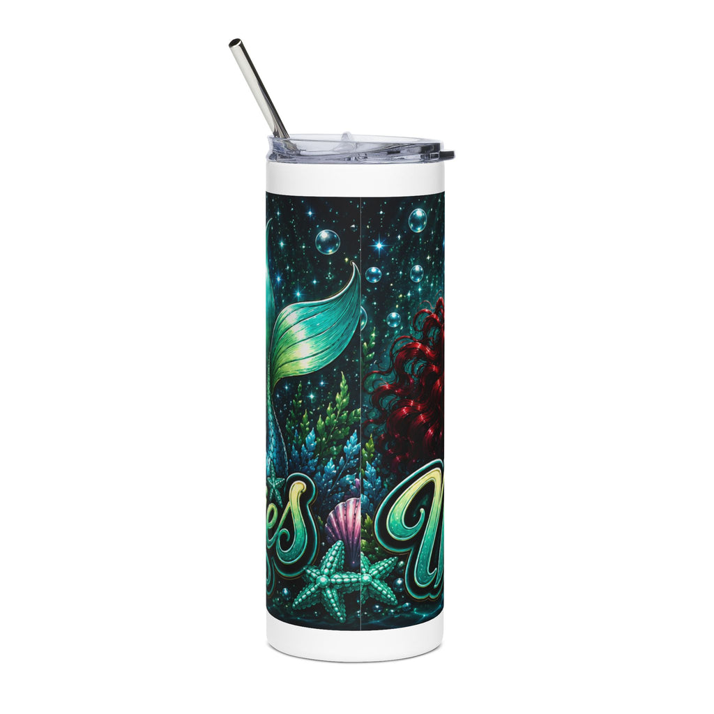 Mermaid Team 20oz Stainless Steel Tumbler — Sparkling Ocean Travel Cup