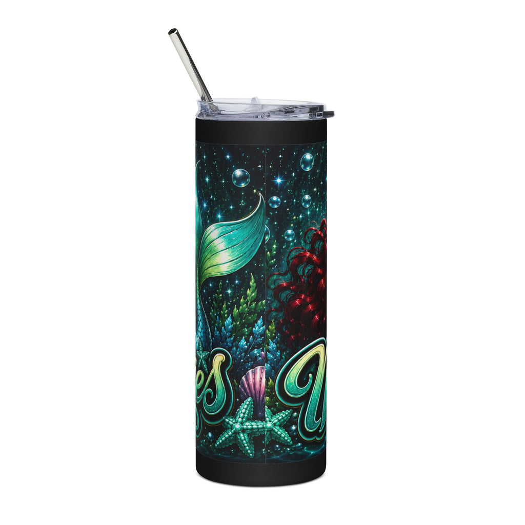 Mermaid Team 20oz Stainless Steel Tumbler — Sparkling Ocean Travel Cup