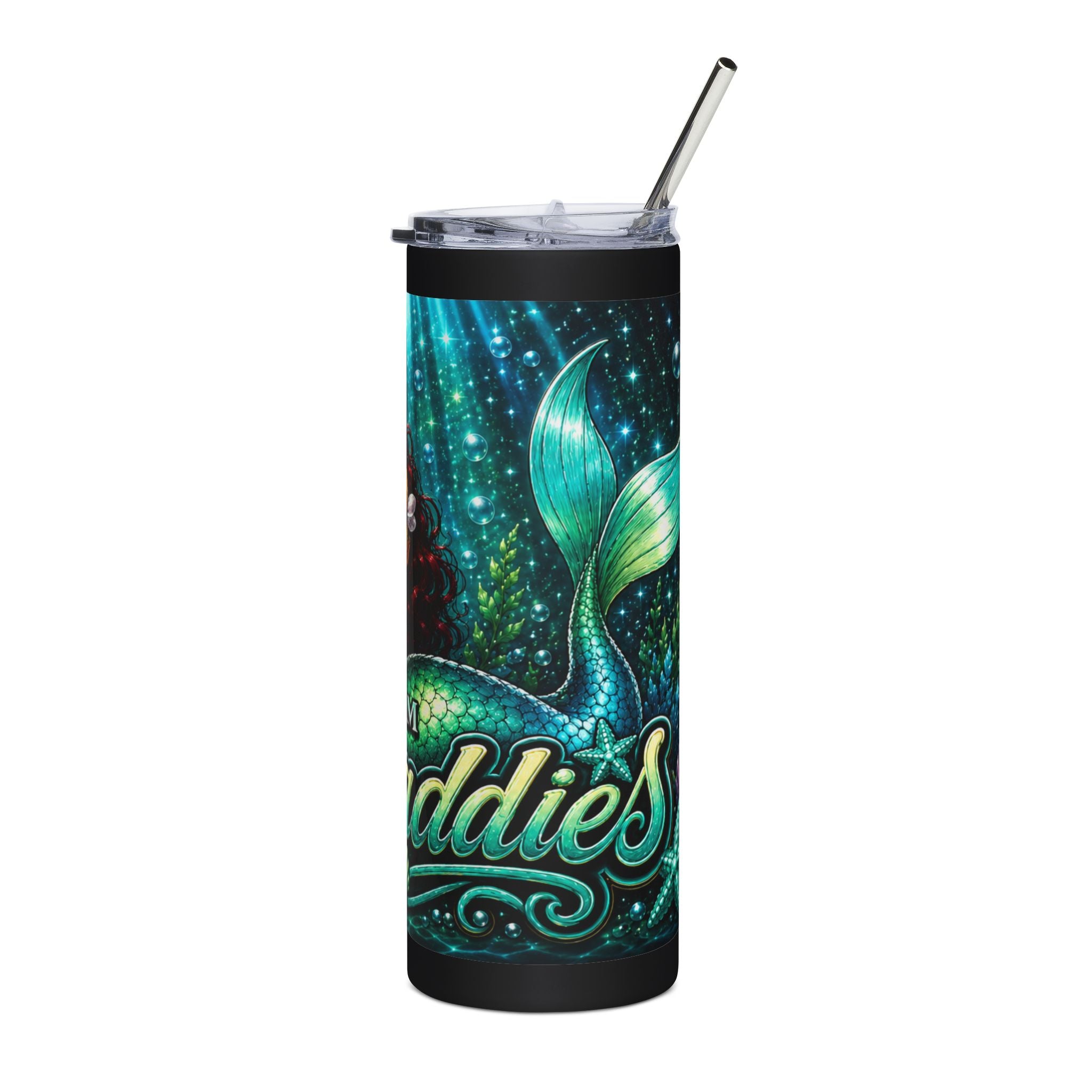 Mermaid Team 20oz Stainless Steel Tumbler — Sparkling Ocean Travel Cup